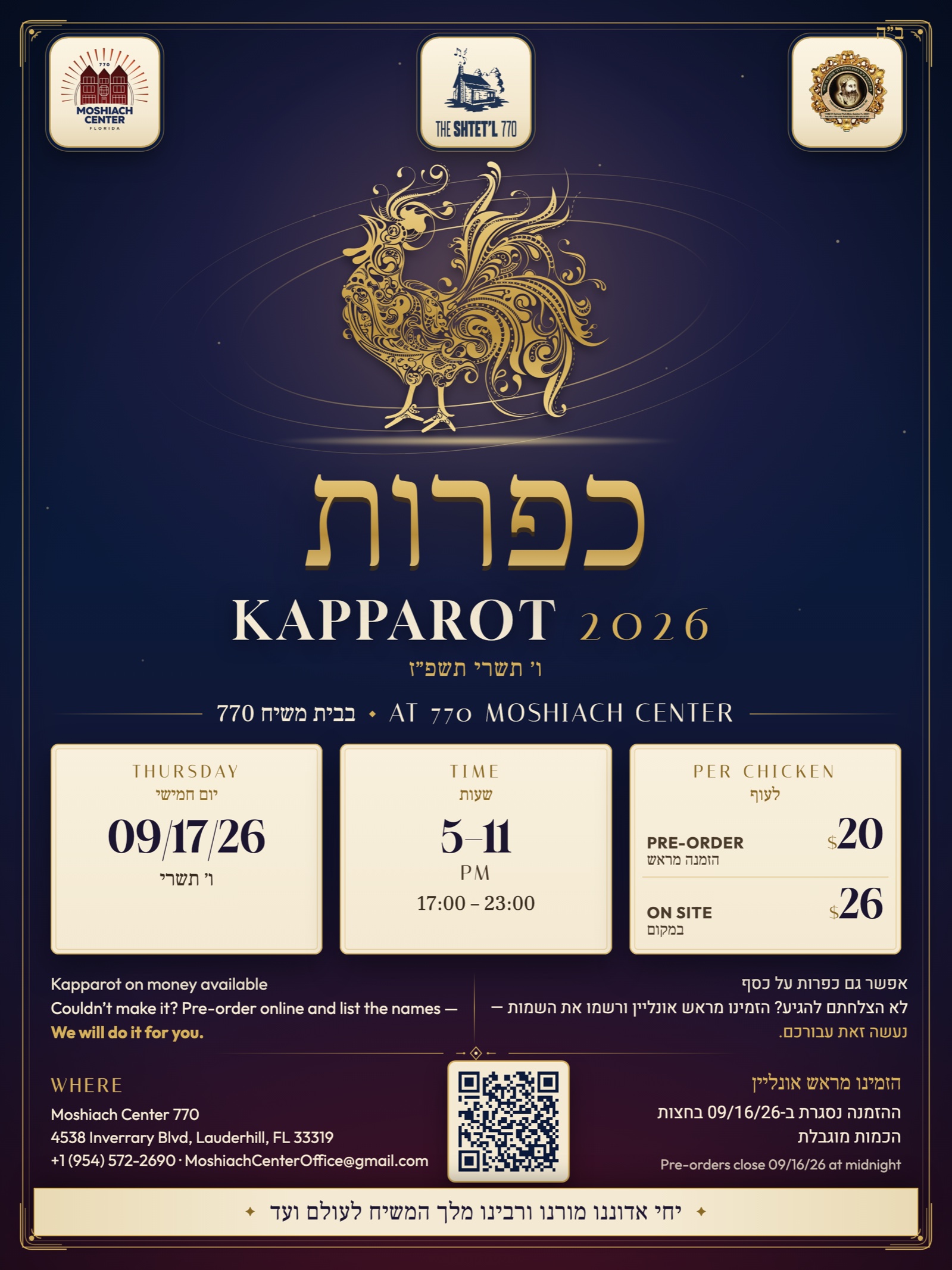 Kapparot 2026