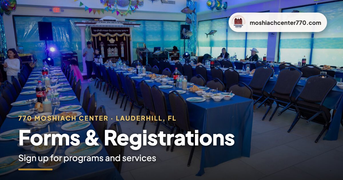 Forms and registrations