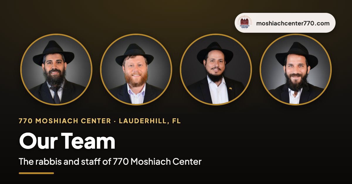 The team of 770 Moshiach Center